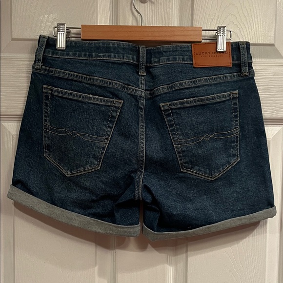 Lucky Brand “The Roll Up” Dark Blue Jean Shorts Size 6/28 - Picture 5 of 8